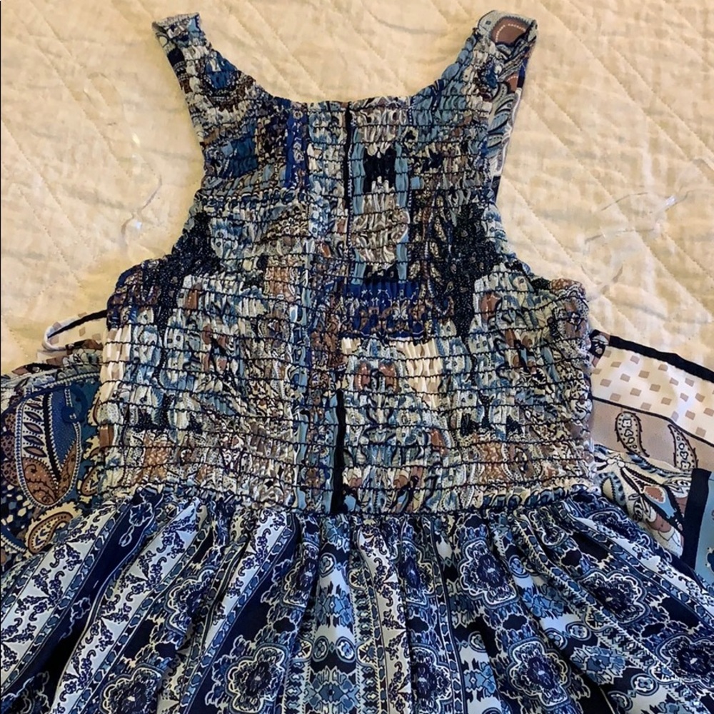 Altar’d State Blue Paisley Dress / Medium
